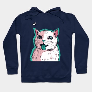 Anime Green Cat Blep Hoodie